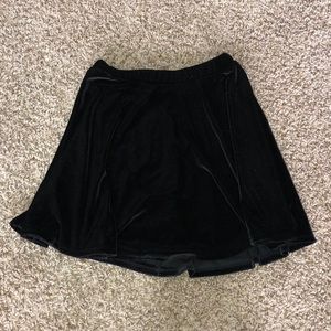 Black Velvet Circle Skirt